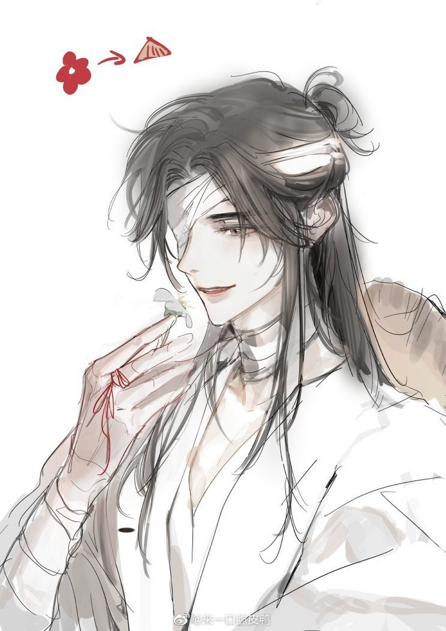 天官赐福#漫画 花怜互换衣服play,画风太绝了[awsl]