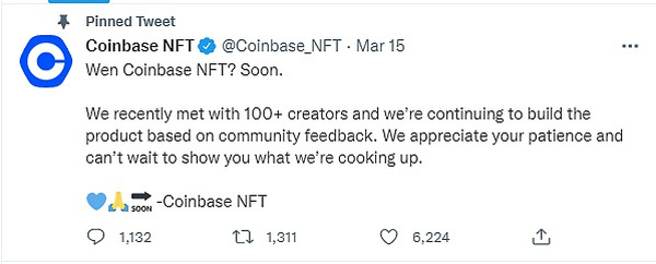 Coinbase NFT即将上线 又将带来什么变化？