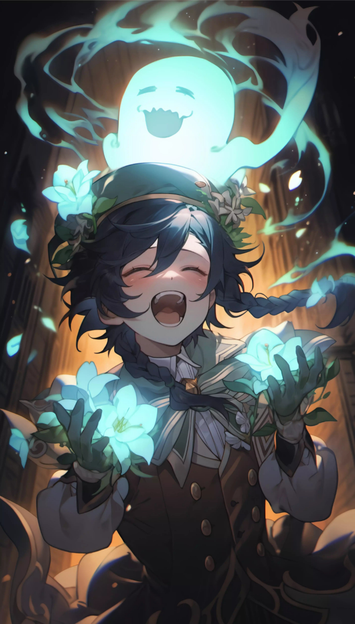 嘿嘿,与幽灵愉快玩耍的温迪#原神# #漫画#   转自魔法特:mofate