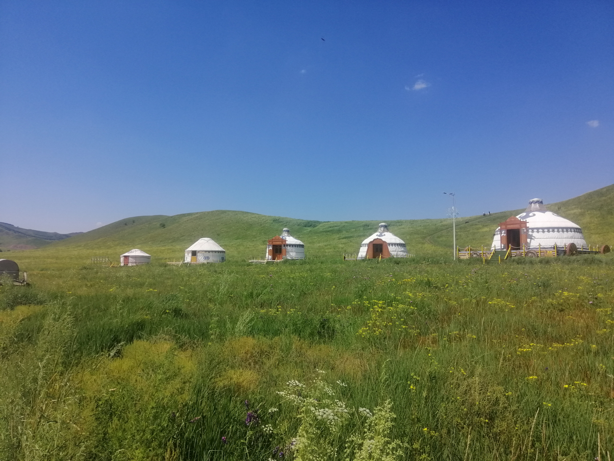 风景优美的蒙古草原