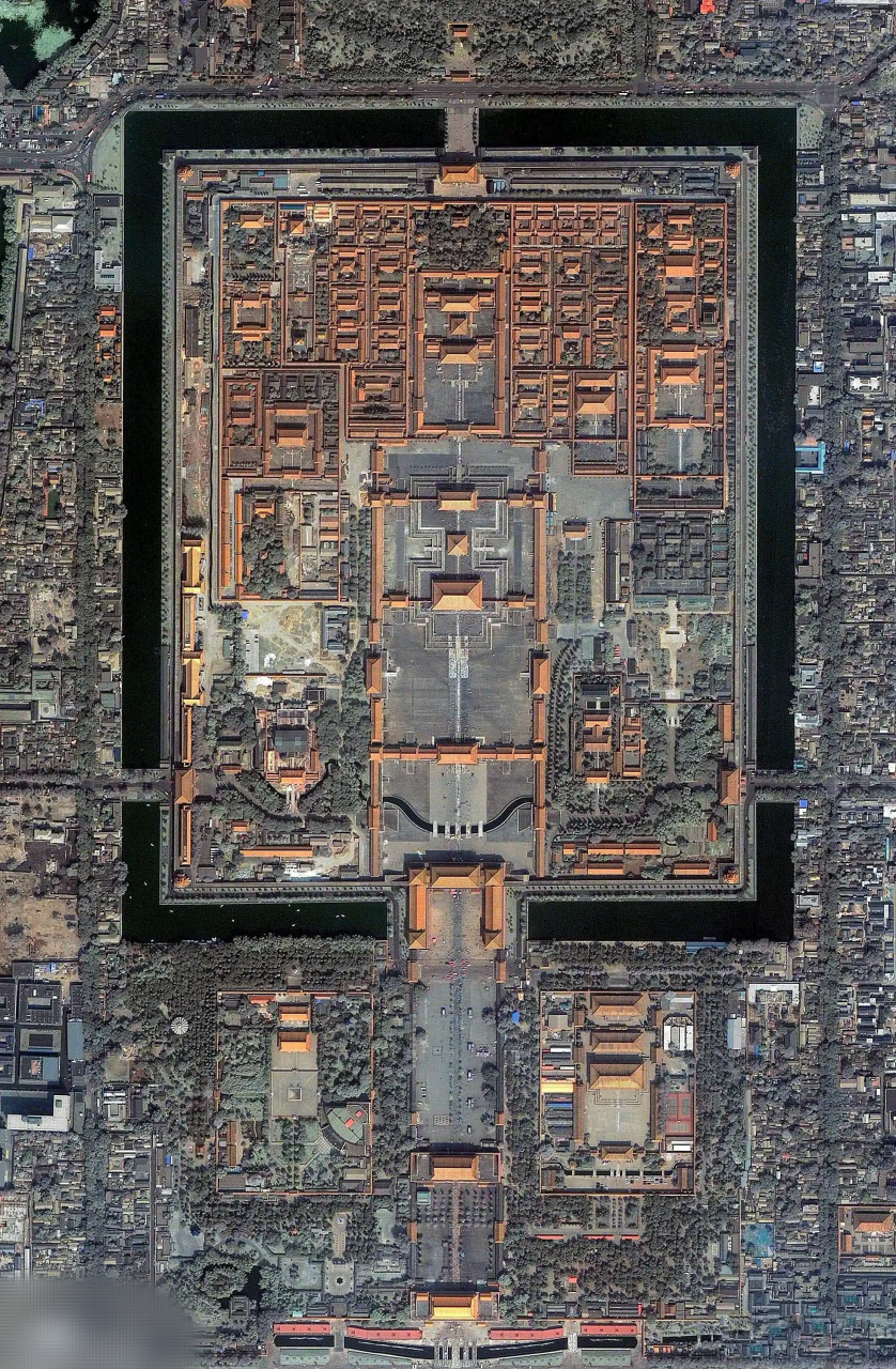 高清北京故宫平面图,比看地图更有感觉.