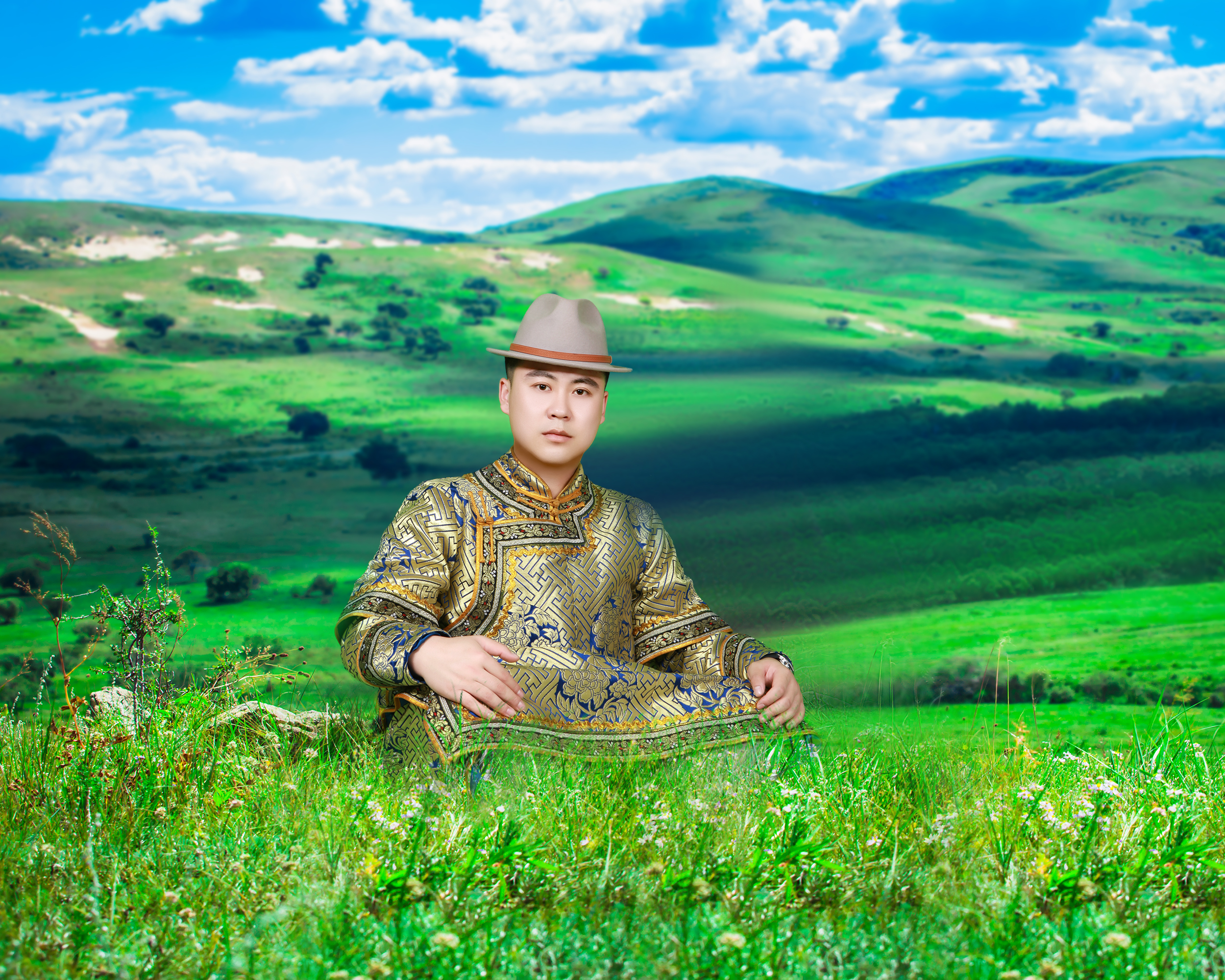 一名来自内蒙古锡林浩特正蓝旗金莲川草原上的九零后男孩
