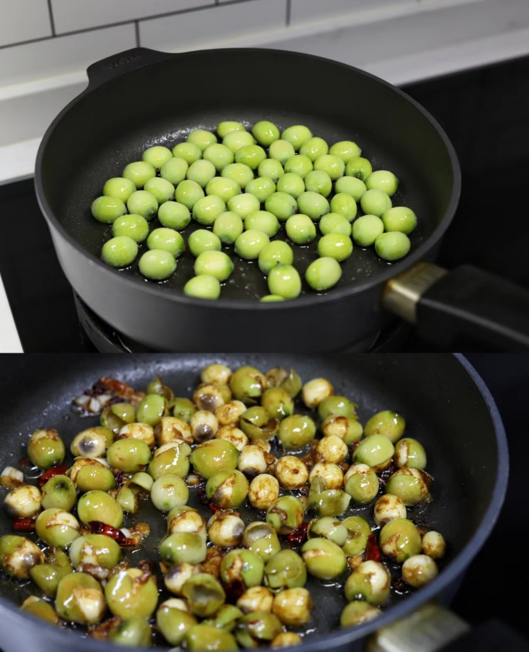 第一次吃炒莲子,味道不错哦!