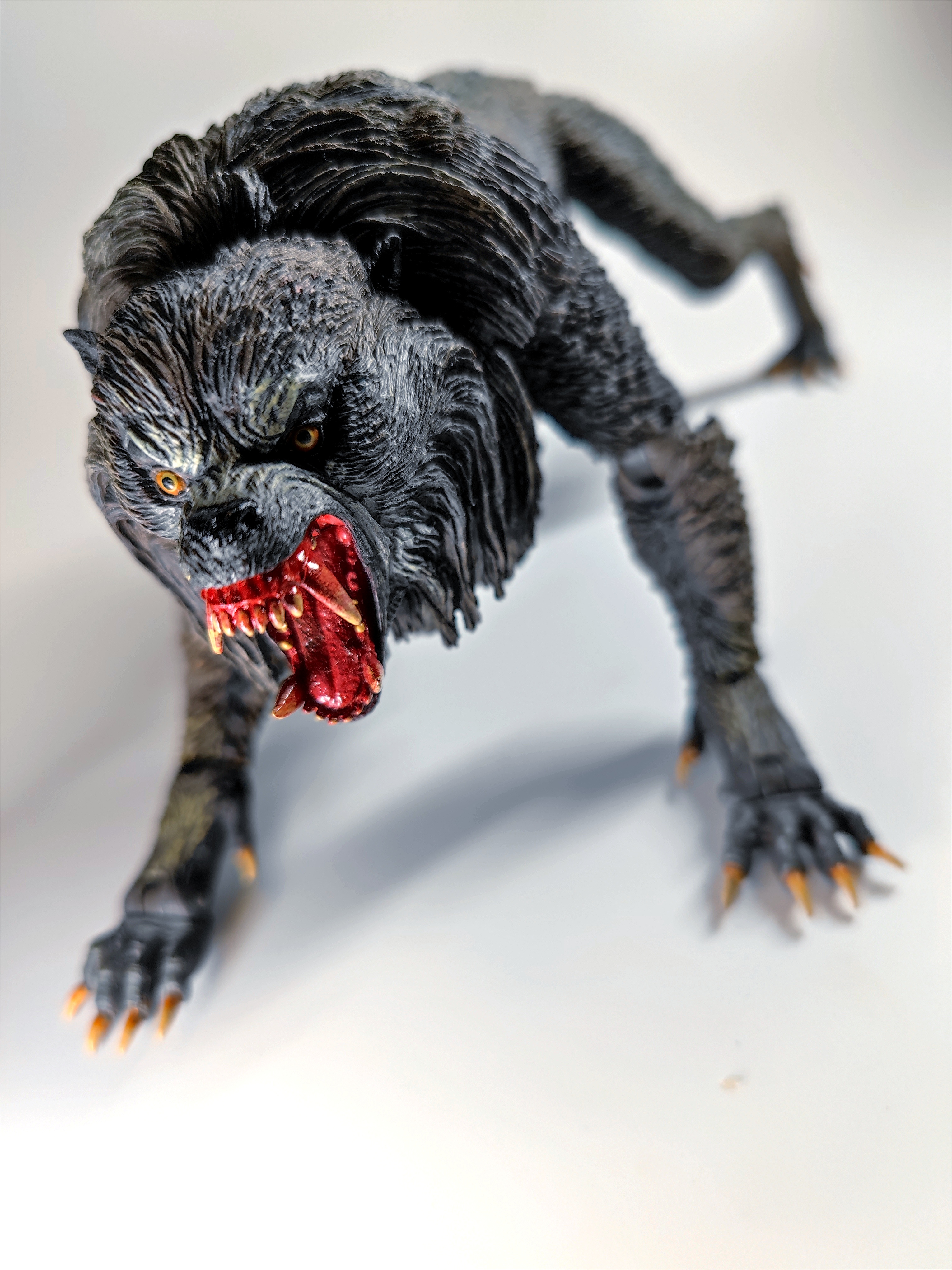 「玩具摄影」neca 04951 美国狼人在伦敦 狼狗7寸可动人偶手办