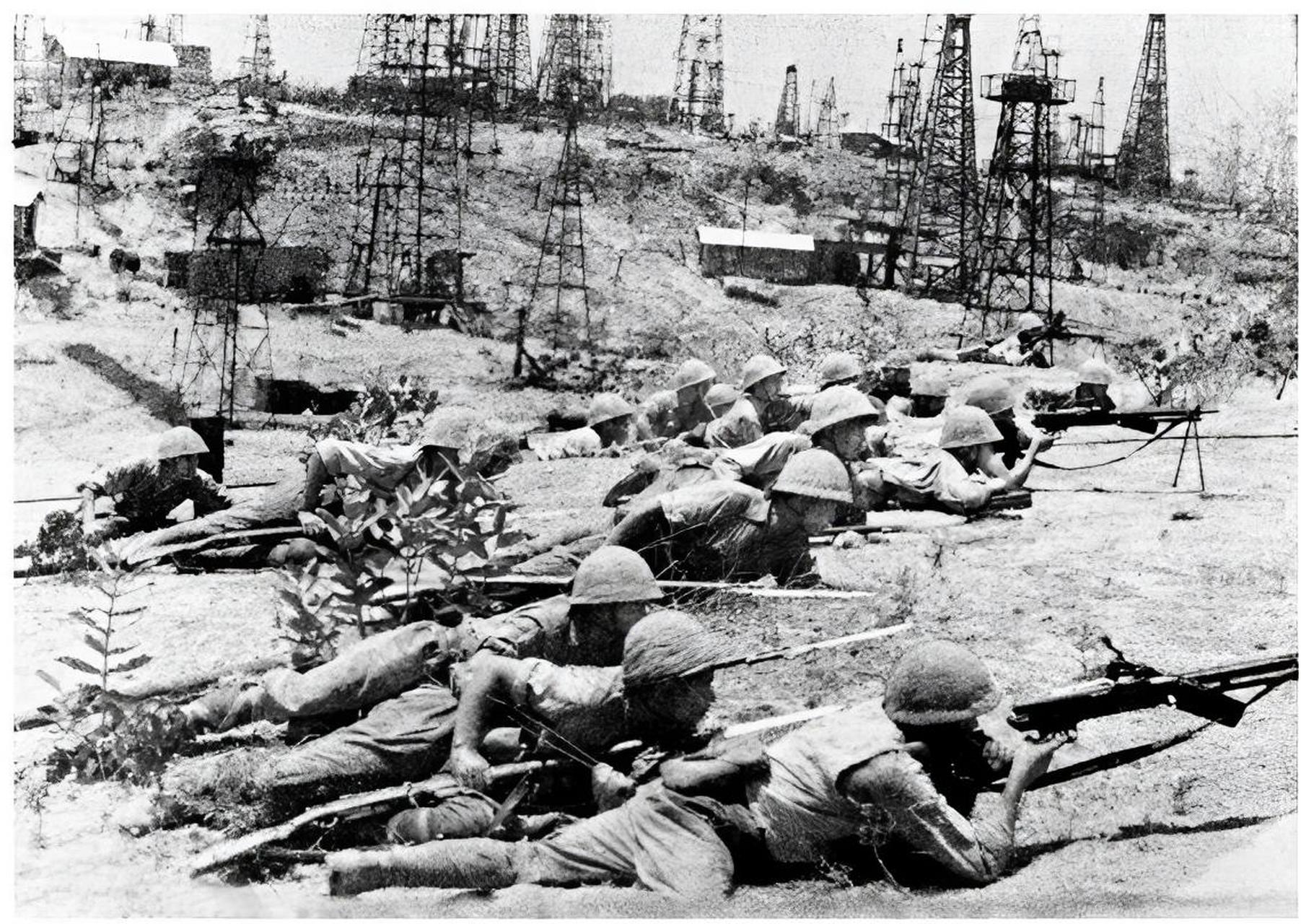 1942年4月,日本步兵团占领了缅甸境内的仁安羌油田.