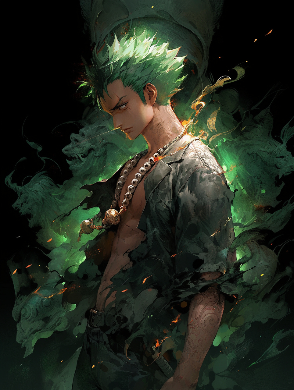 海贼王 索隆#ai绘画# #二次元# #海贼王