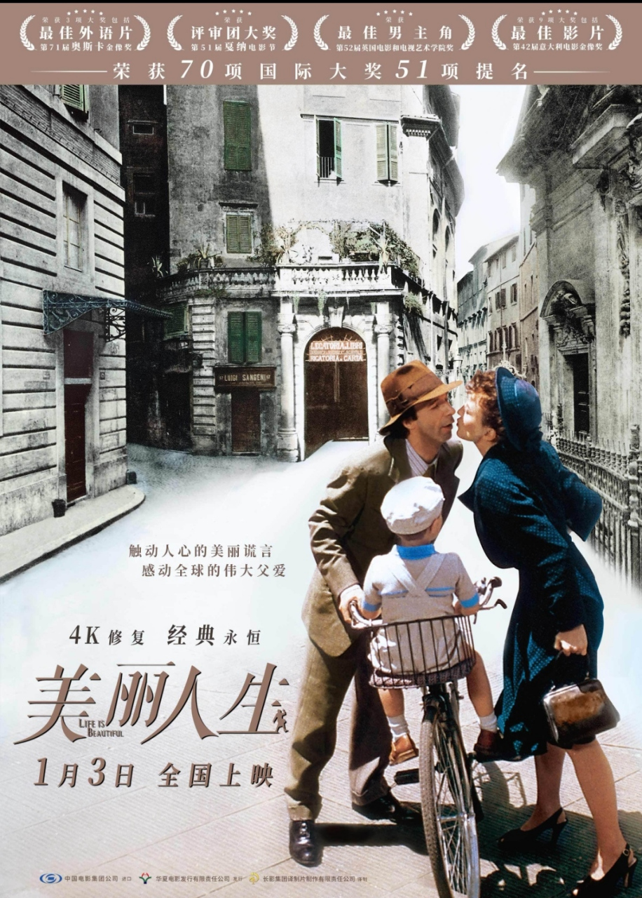 电影推荐《美丽人生》是一部意大利电影,于1997年上映.