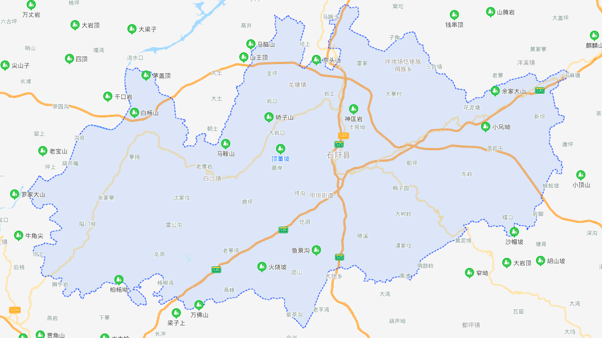 石阡县十八乡镇地图图片