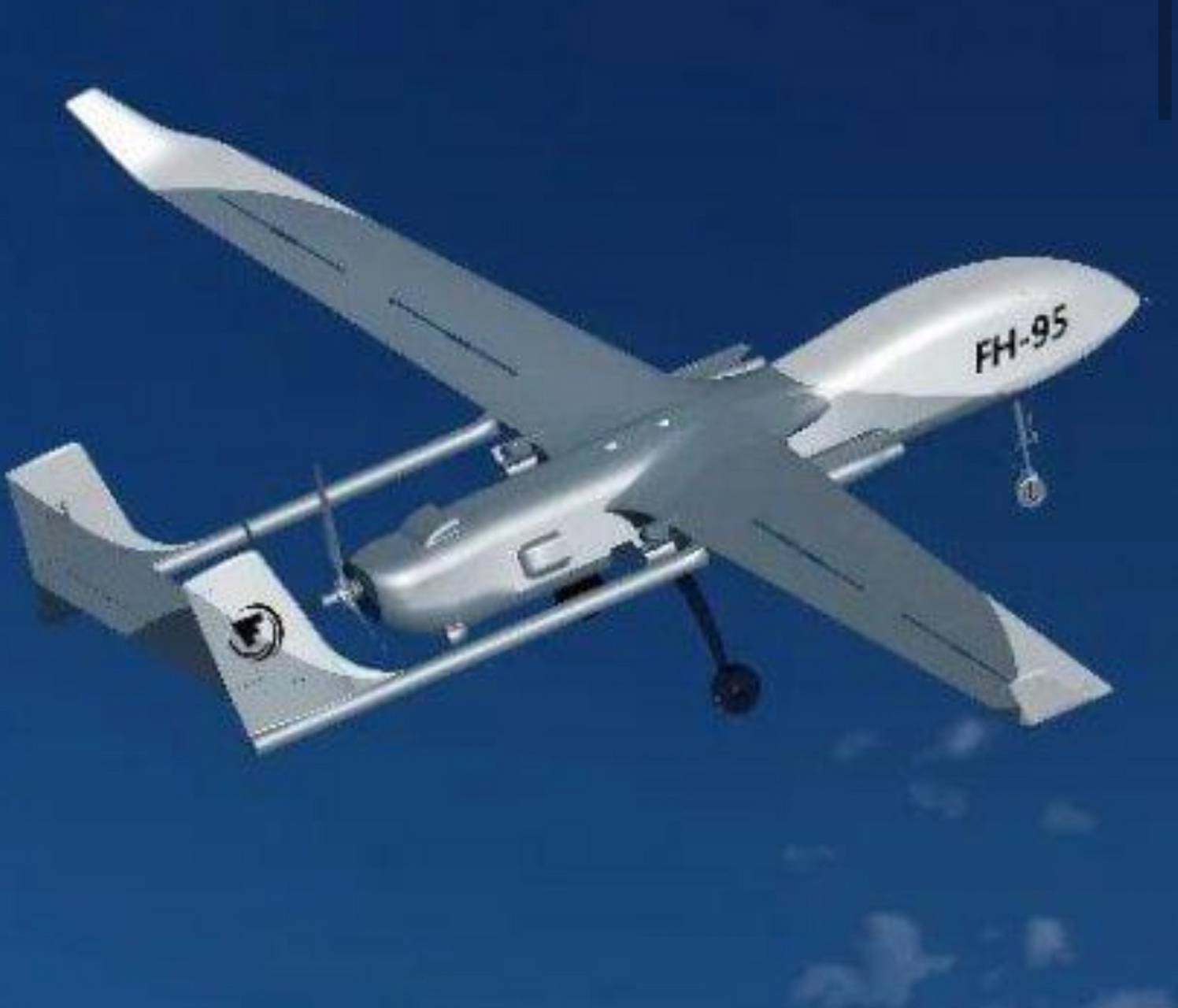 95无人机在空中发射巡飞弹展开对敌攻击