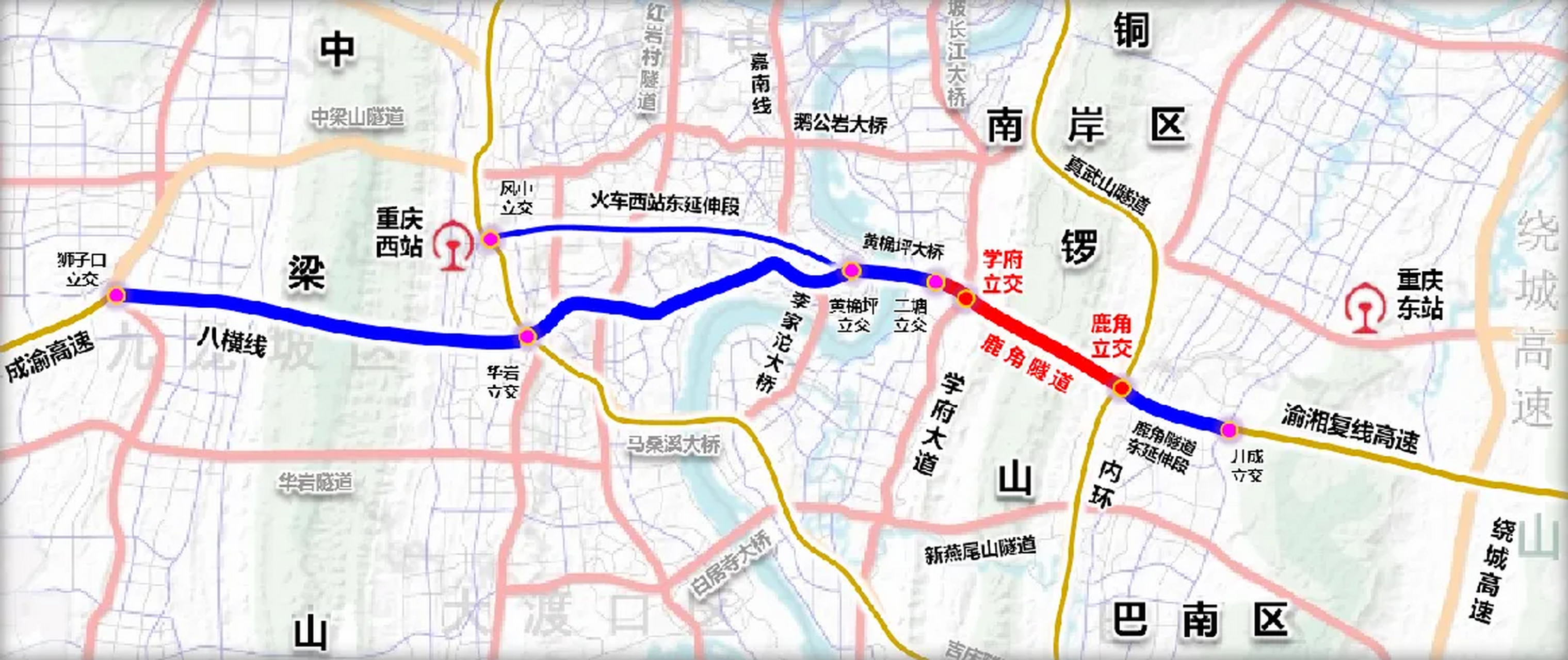 重庆鹿角隧道工程(巴南段)南泉街道部分,已于6月30日圆满完成交地任务