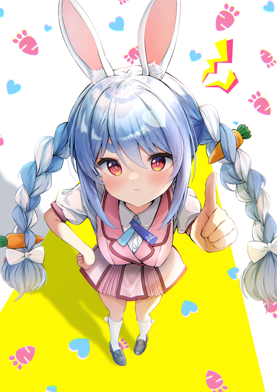 画师:terra bose,兔田佩克拉(萌妹生气[舔屏])#二次元美图# #我爱二