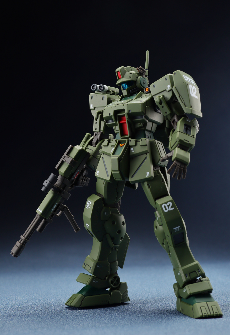 达人制作:hg 吉姆斯巴达,by 丁贾伦0318.#动漫# #模型# #高达