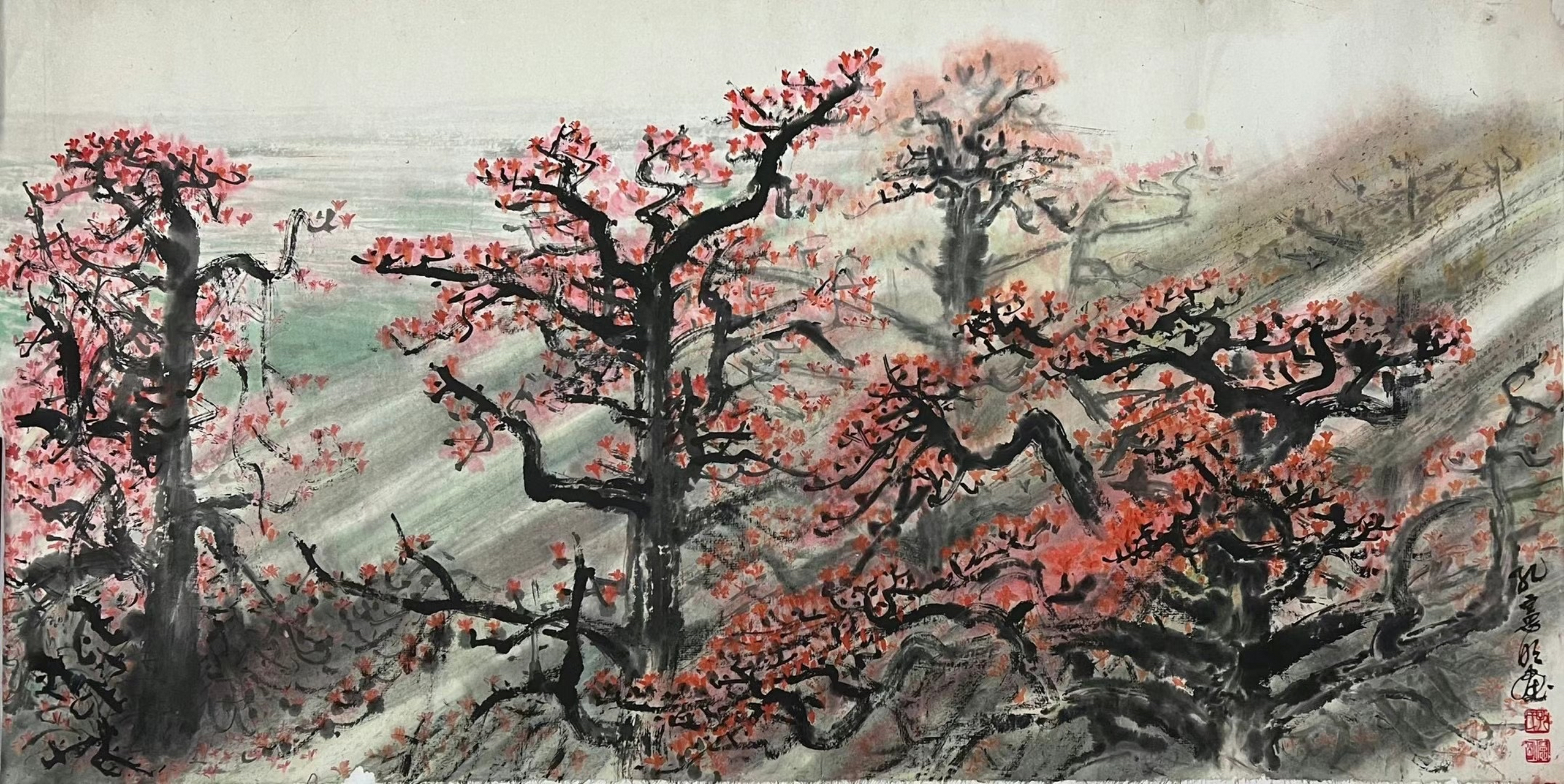 孔宪明,广州美院教授,高剑父入室弟子 孔宪明,广州美院教授,高剑父