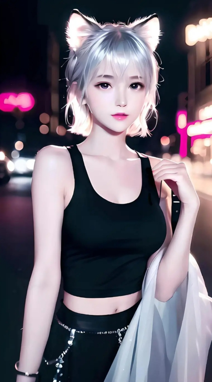 猫耳娘系列猫系女友#动漫