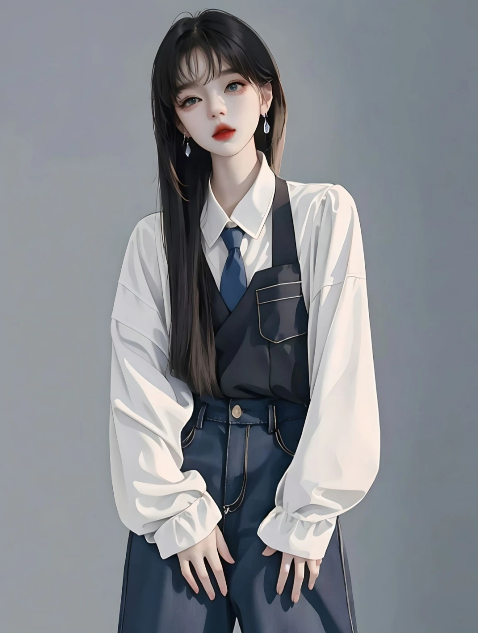女生头像:衬衫控