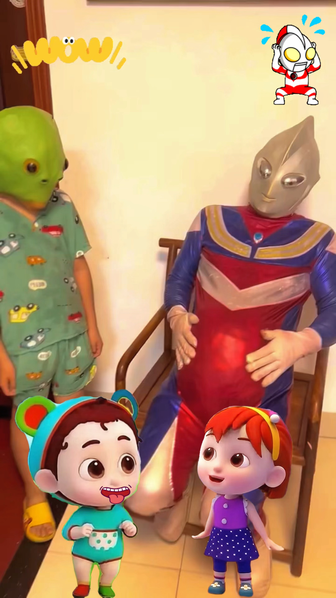 奥特曼这是要生小宝宝了