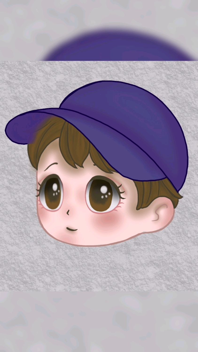 可爱的戴帽小男孩procreate绘画q版漫画人物