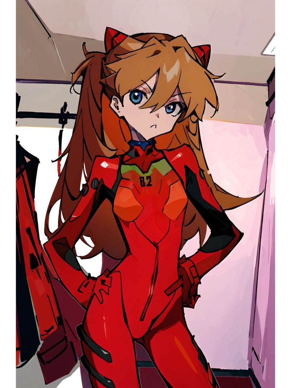 明日香 吊带袜天使风格