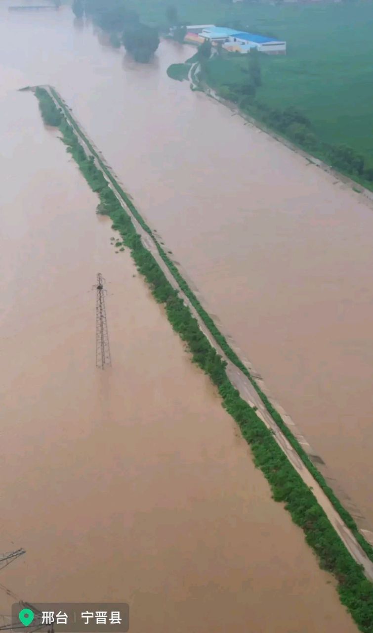 我们宁晋老家泄洪区,水都1米多高了,朋友圈里都是洪水进院了,泡车了