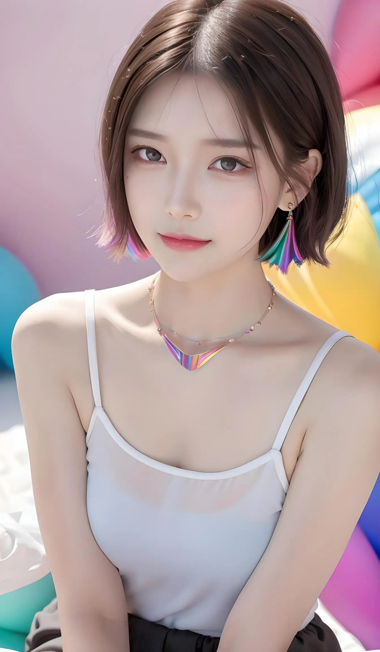 短发女生#ai绘画# #头像# #美女
