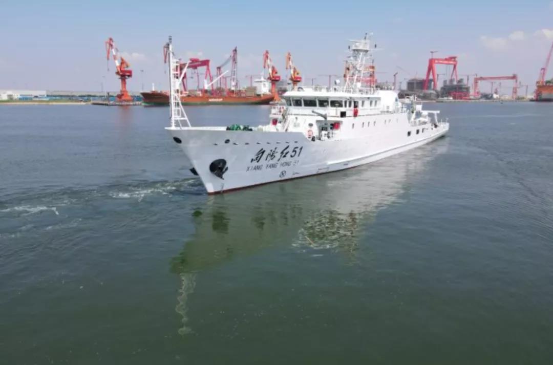 滨城改建船舶领域传捷报!海洋科考船"向阳红51"号成功交付