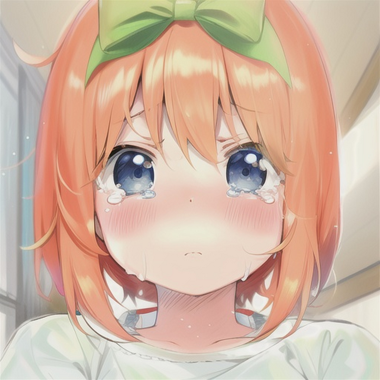 ai画师:そらぴ一,四叶酱哭泣#二次元美图# #我爱二次元# #五等分的花