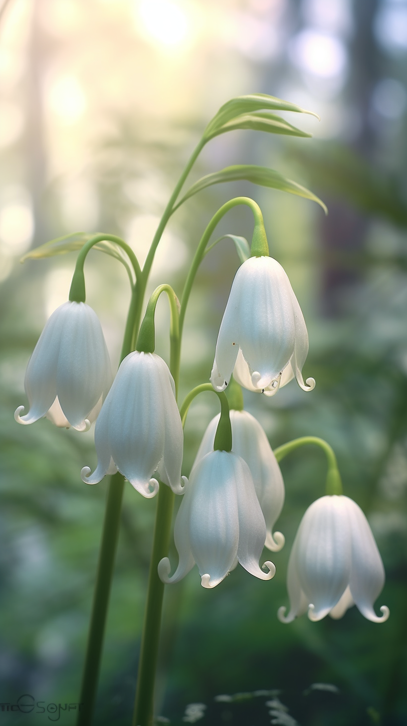 美图:嫣然摇动的铃兰花,美极了