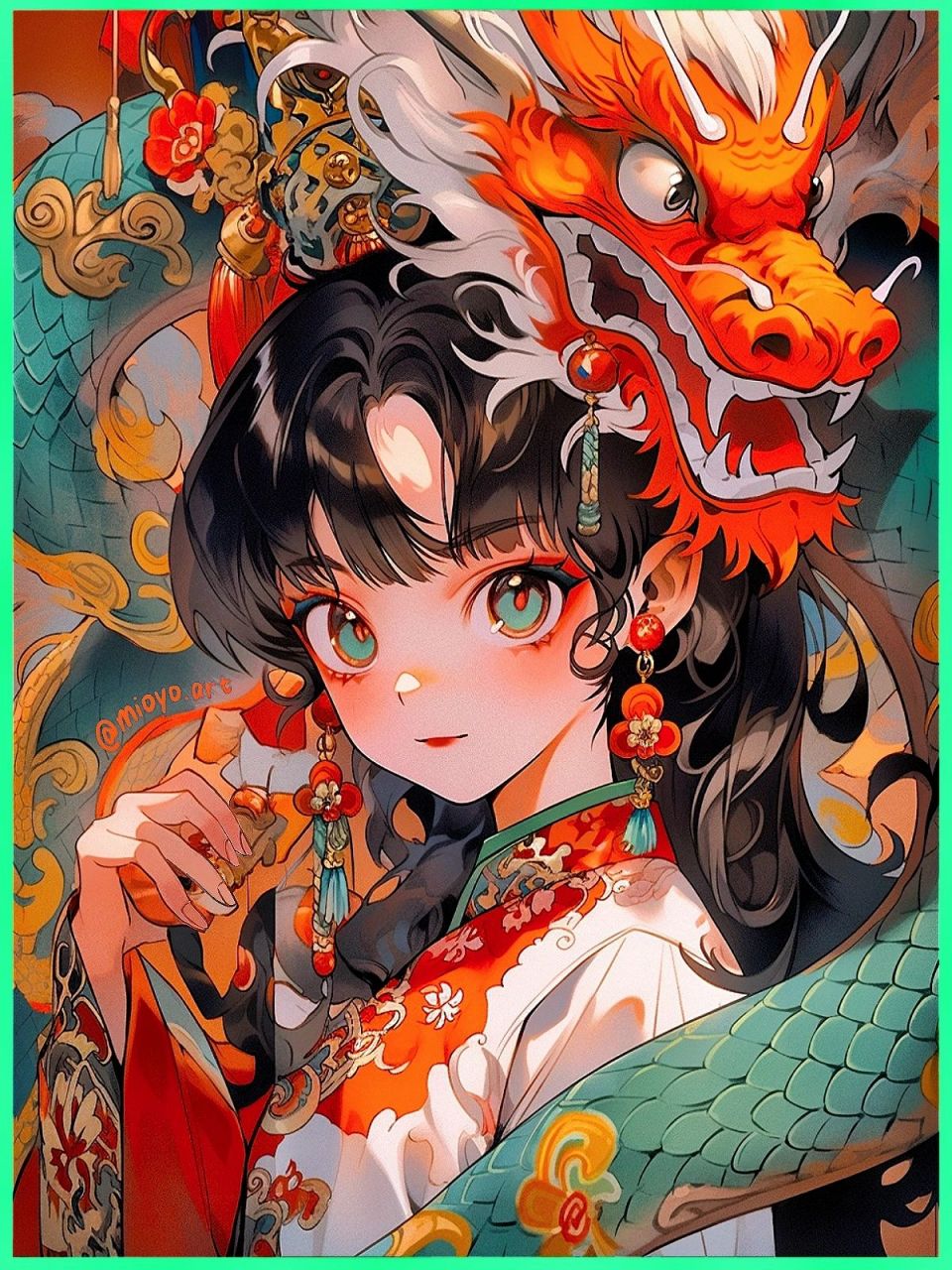 天真无邪小龙女#ai绘画