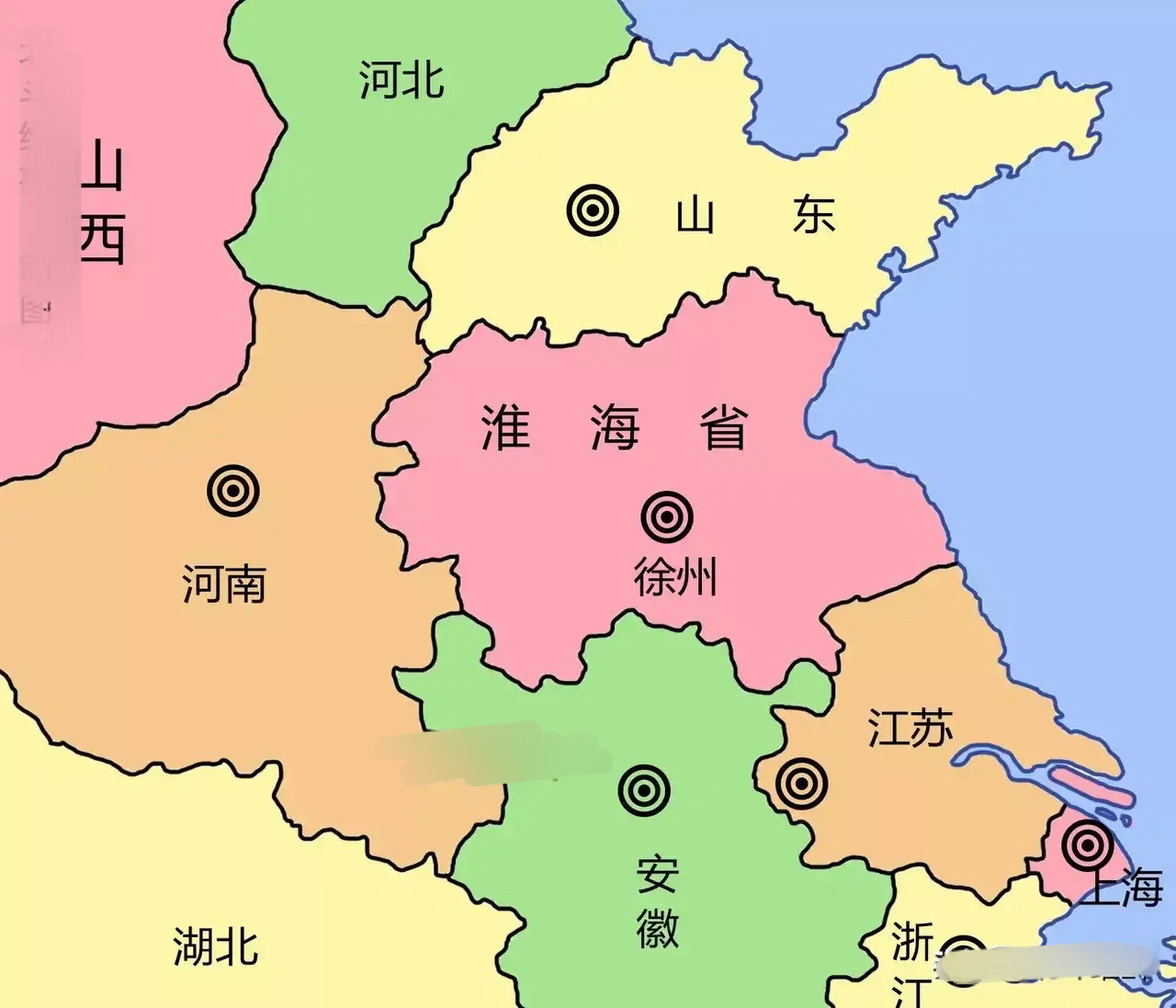 淮海经济区地图图片