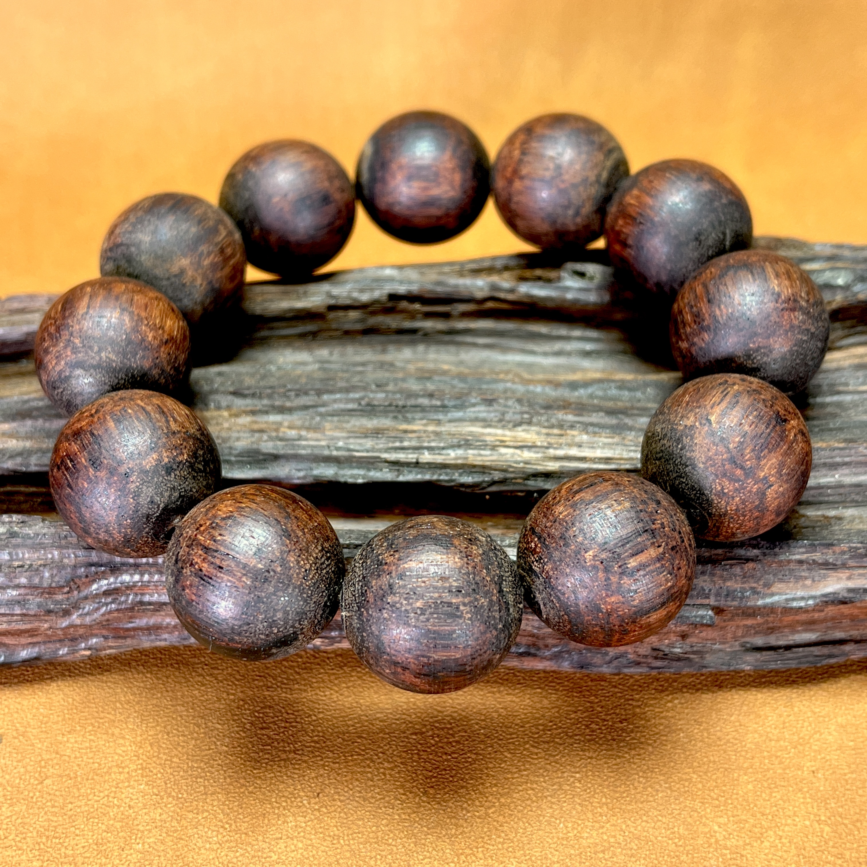 降真香手串20紫黄油麻丝文玩香木老料香味浓郁蜜香奶香药香