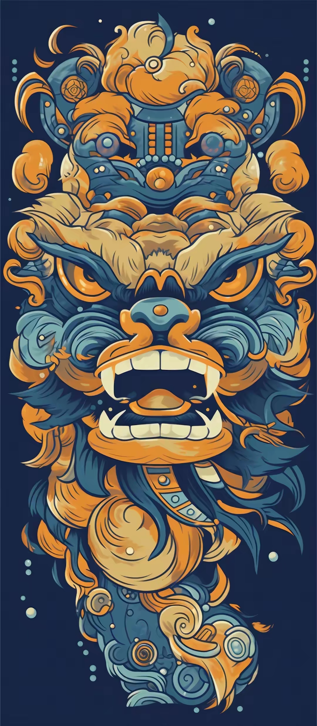 手机壁纸 高清壁纸 国潮醒狮