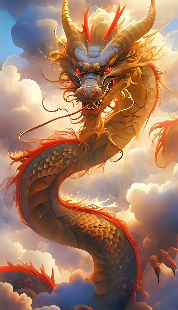 "金龙飞天·祥瑞富贵·"至尊神兽壁纸~ #随手拍的冬季封神照片