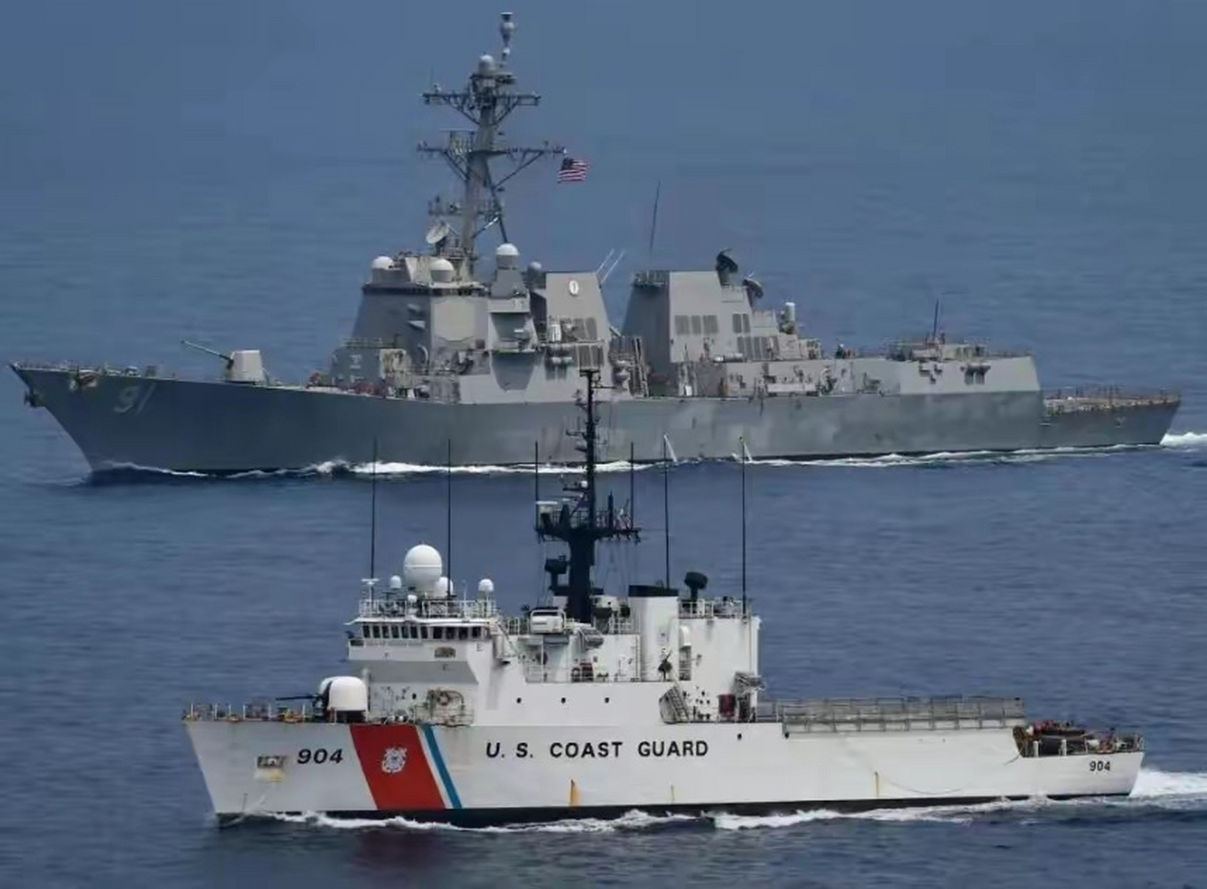 美国海岸警卫队正在与一些太平洋岛国谈判,以扩大美国的"海上执法权"