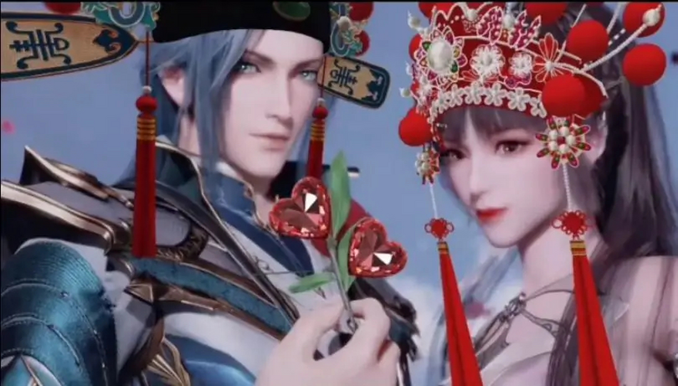 网友给小五和唐山准备的结婚照.