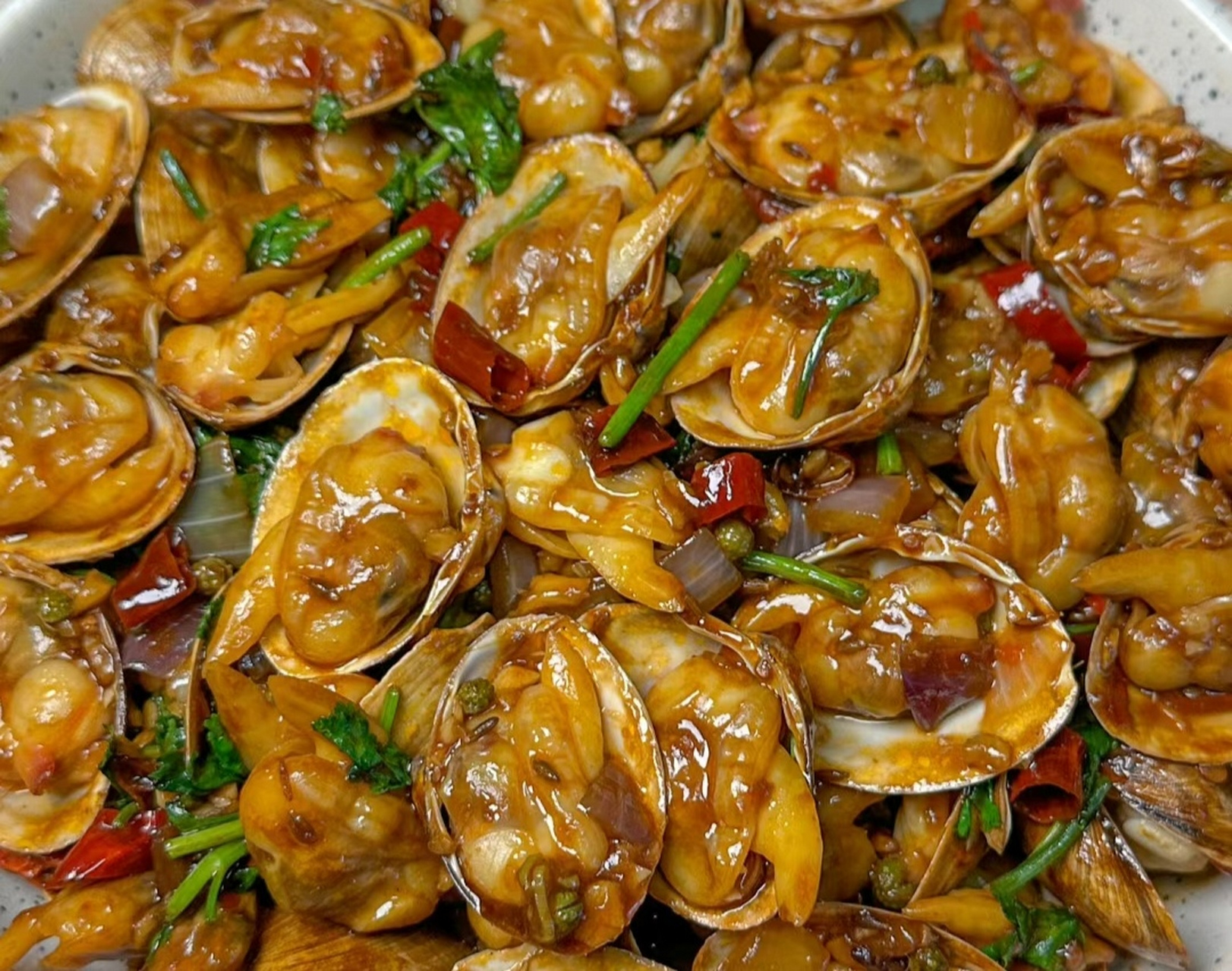 辣炒花蛤香辣美味,太有食欲啦