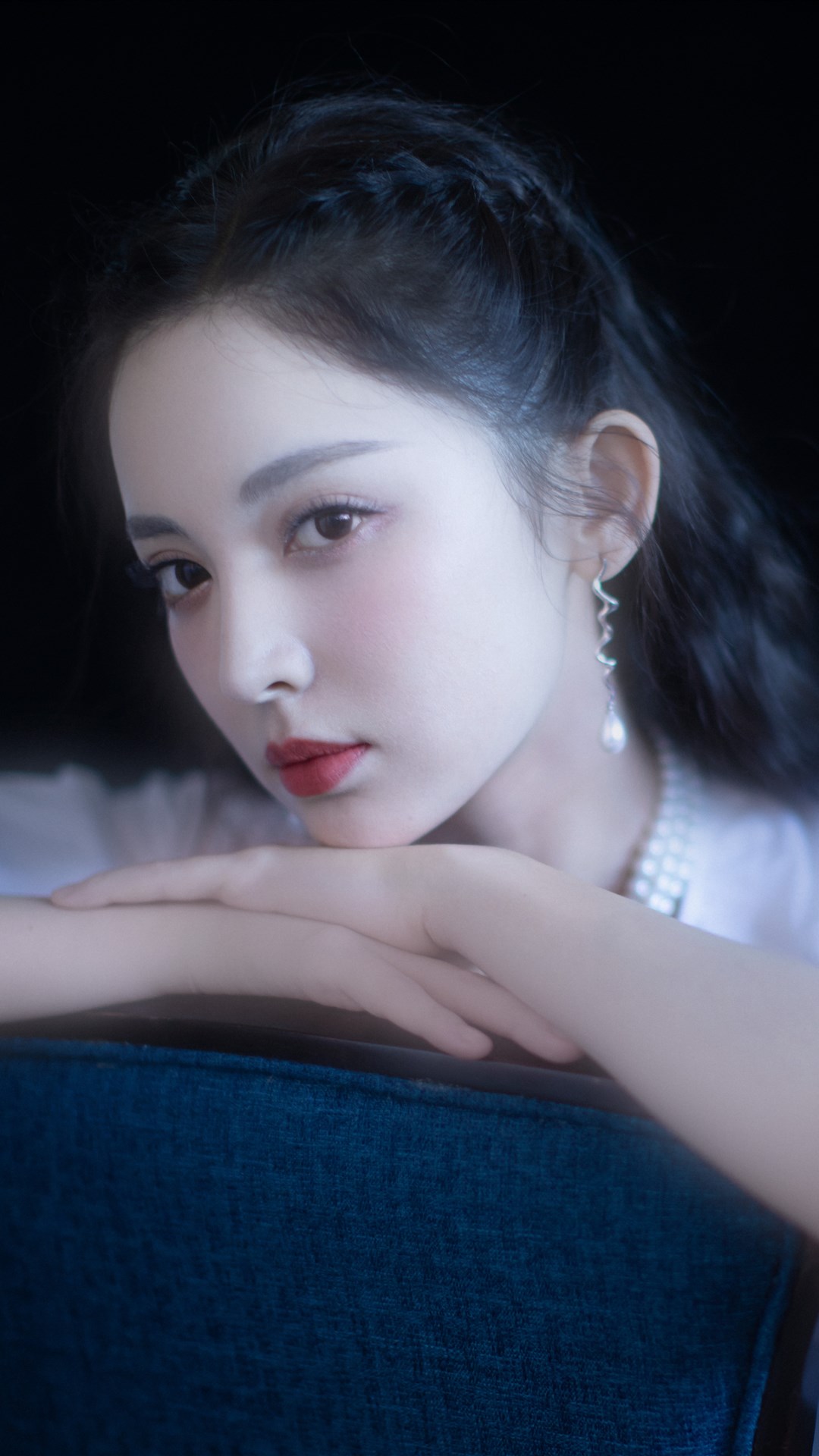 古力娜扎复古风壁纸,珍珠美人,温润优雅