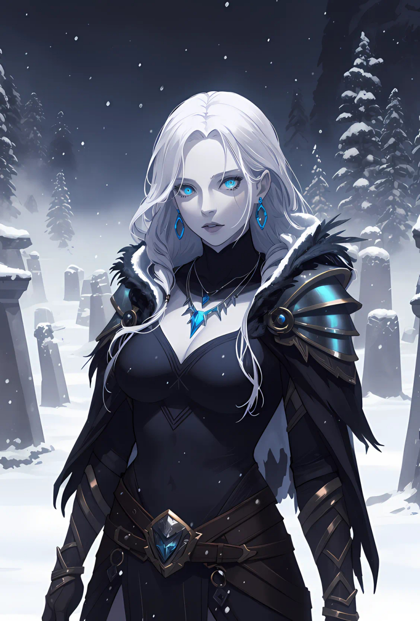 动漫壁纸# 冥界女王～海拉:海拉是北欧神话中的死亡女神,冥界赫尔