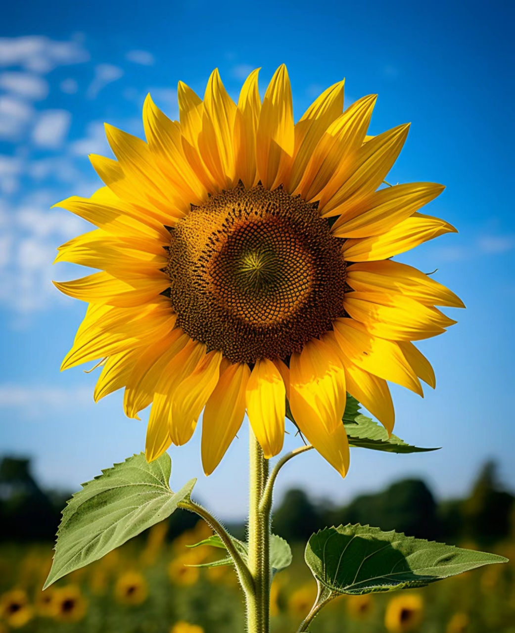 一枝独秀的向日葵#我的旅行日记