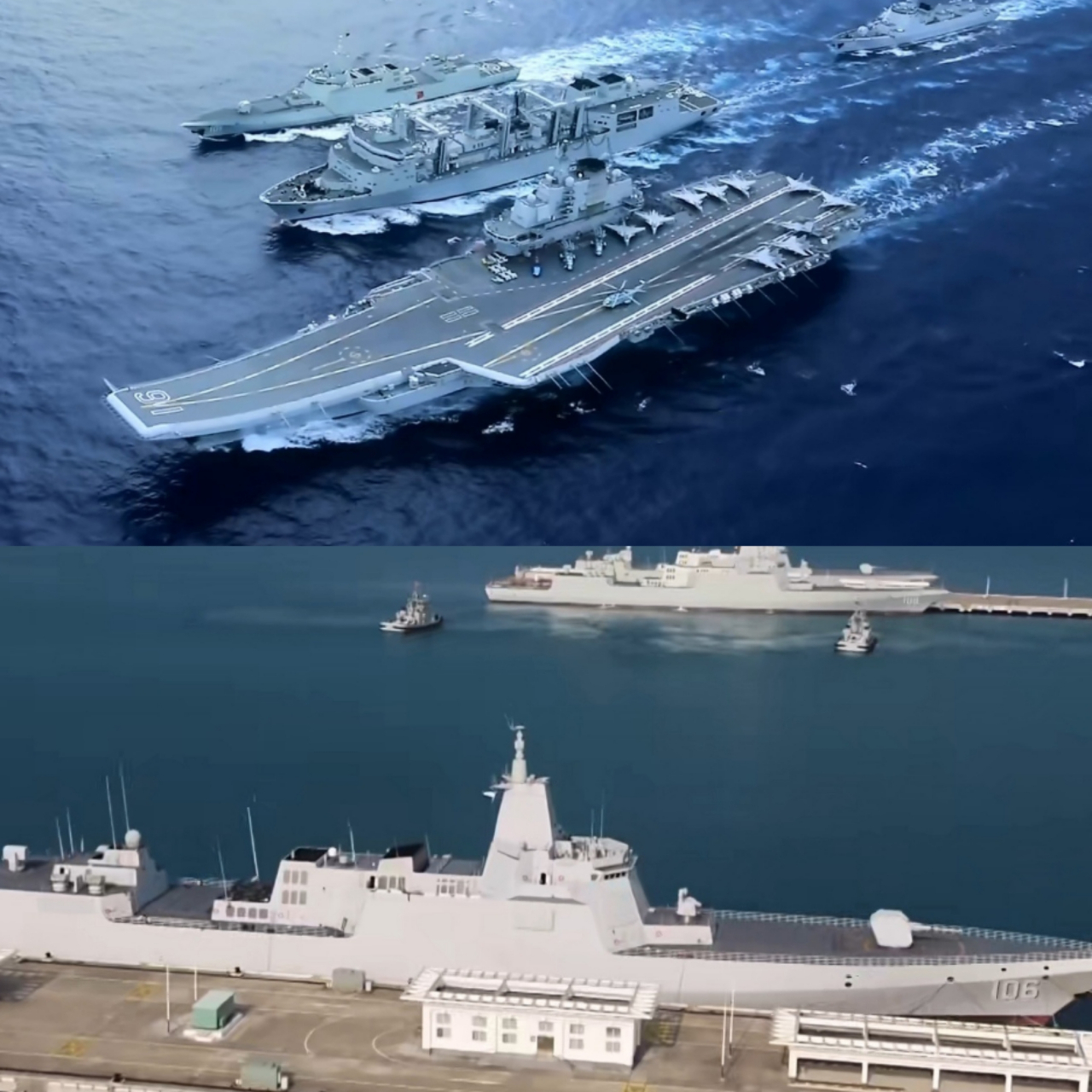 中美海军实力对比图片