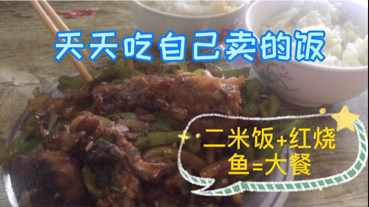 早餐店老板娘没时间,天天吃自己卖的饭,今天咋做米饭和红烧鱼了
