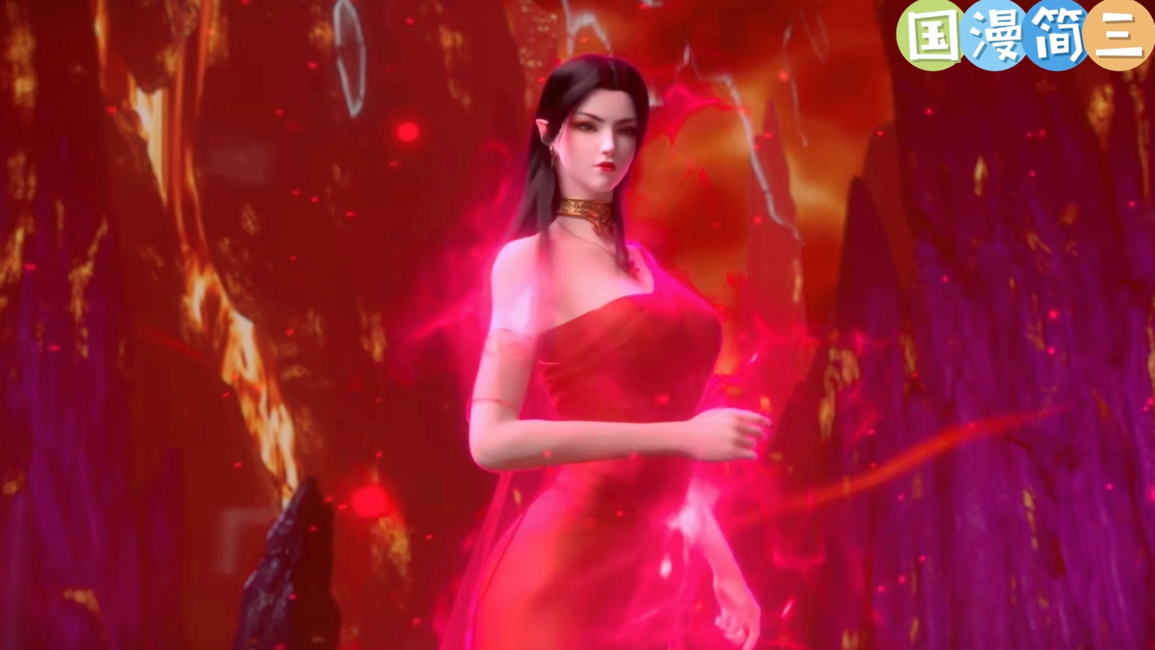 斗破苍穹40:萧炎和美杜莎在陨落心炎腹中挣扎,陨落心炎成为红娘