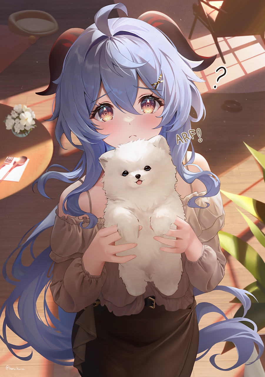 呆萌少女甘雨(御姐且呆萌) 画师:harukix#二次元美图# #我爱二次元