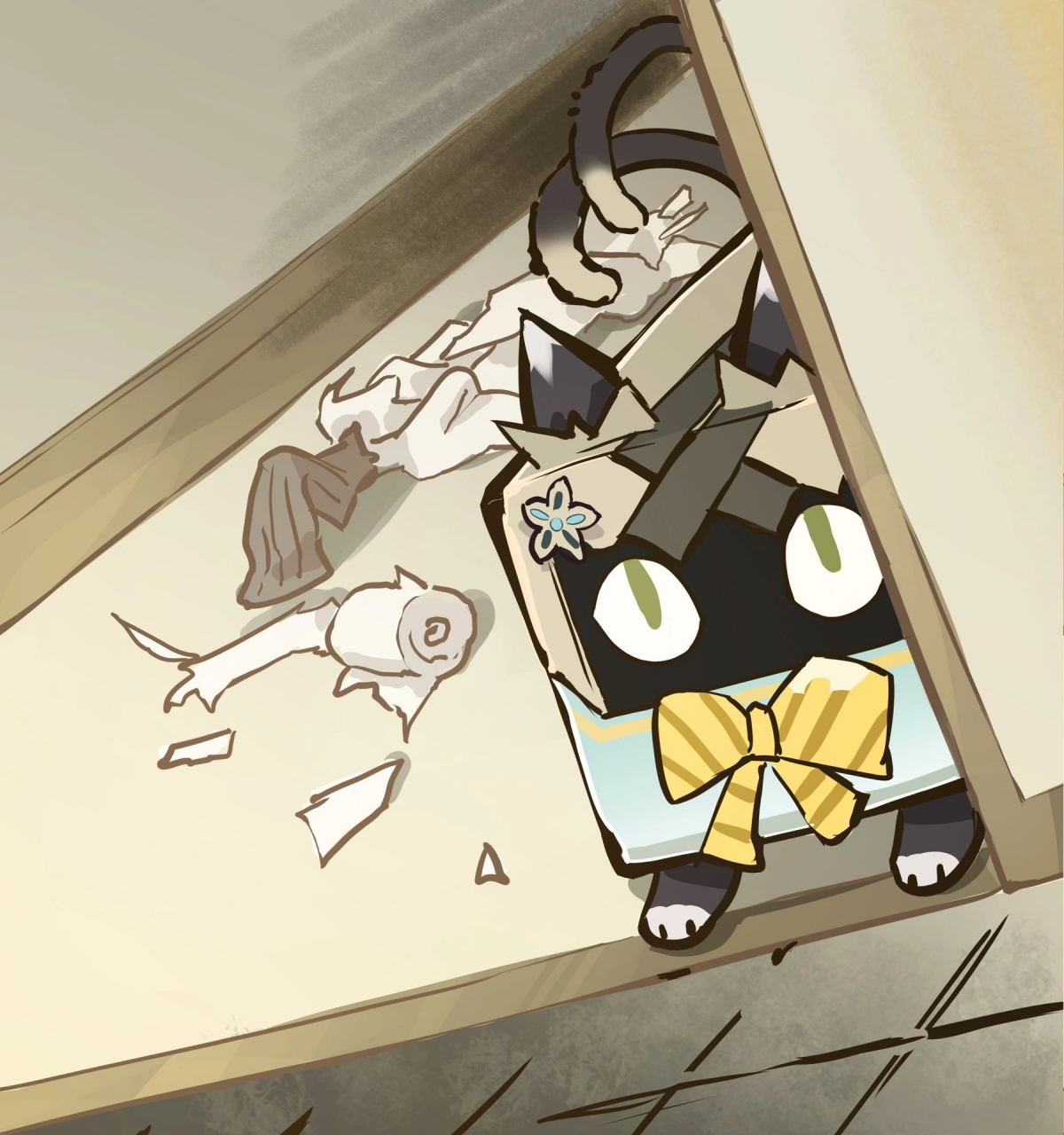 像我这种既乖巧,又可爱的小猫猫,一看就知道不是我弄的![哼]#原神