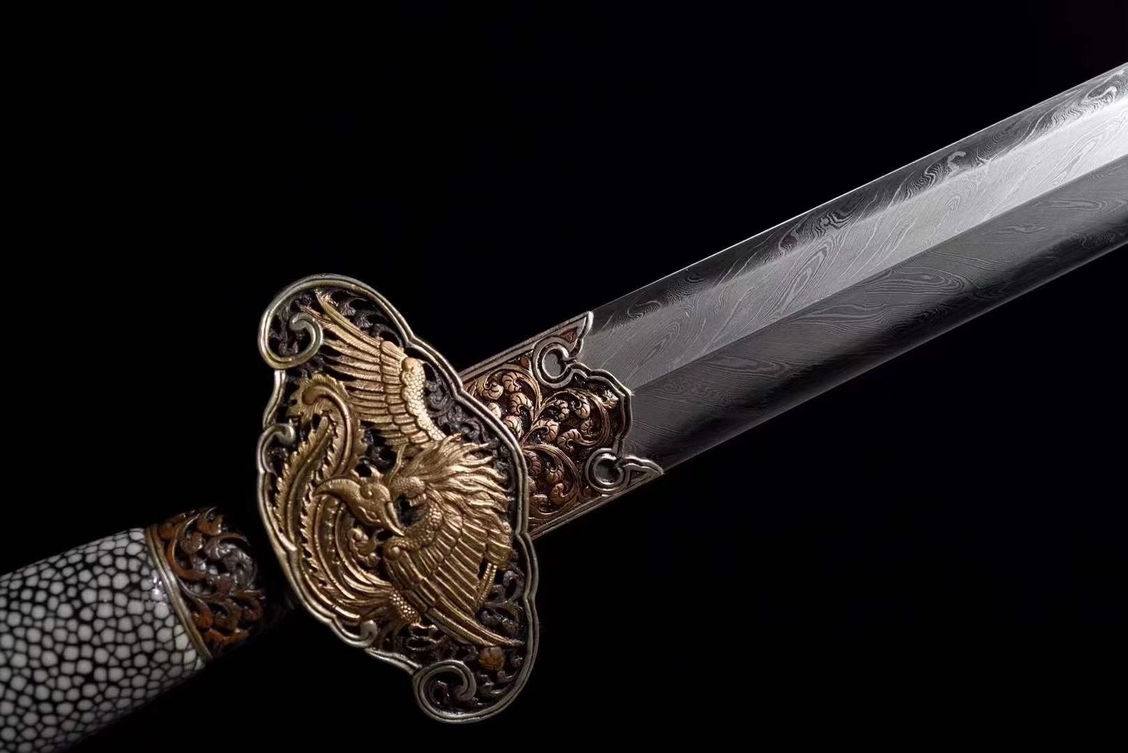 羽毛纹鱼皮吉祥剑