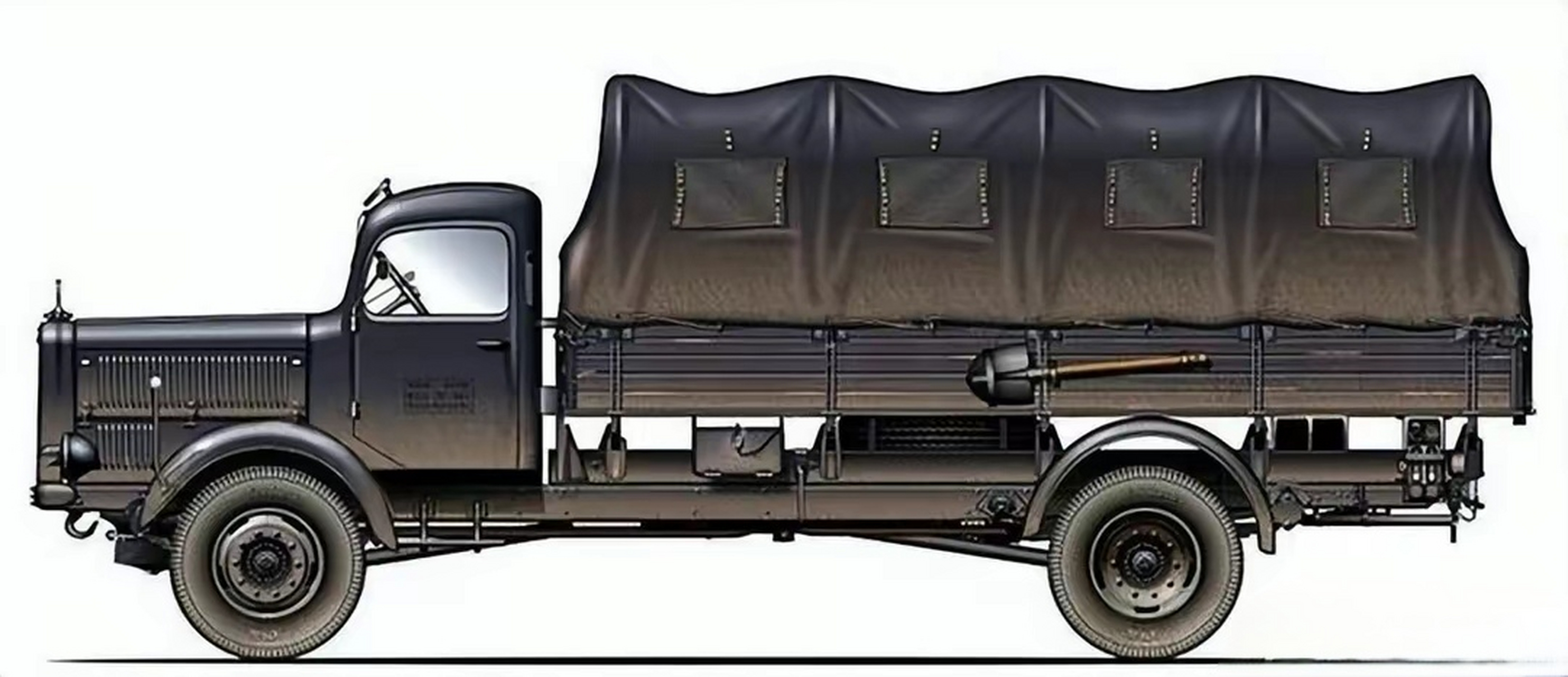 5吨)卡车,是二战德军使用的一款轻型运兵卡车.