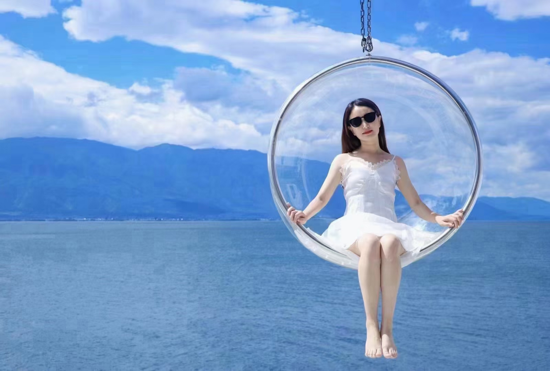 大理洱海 天空之镜[社会社会]#旅行