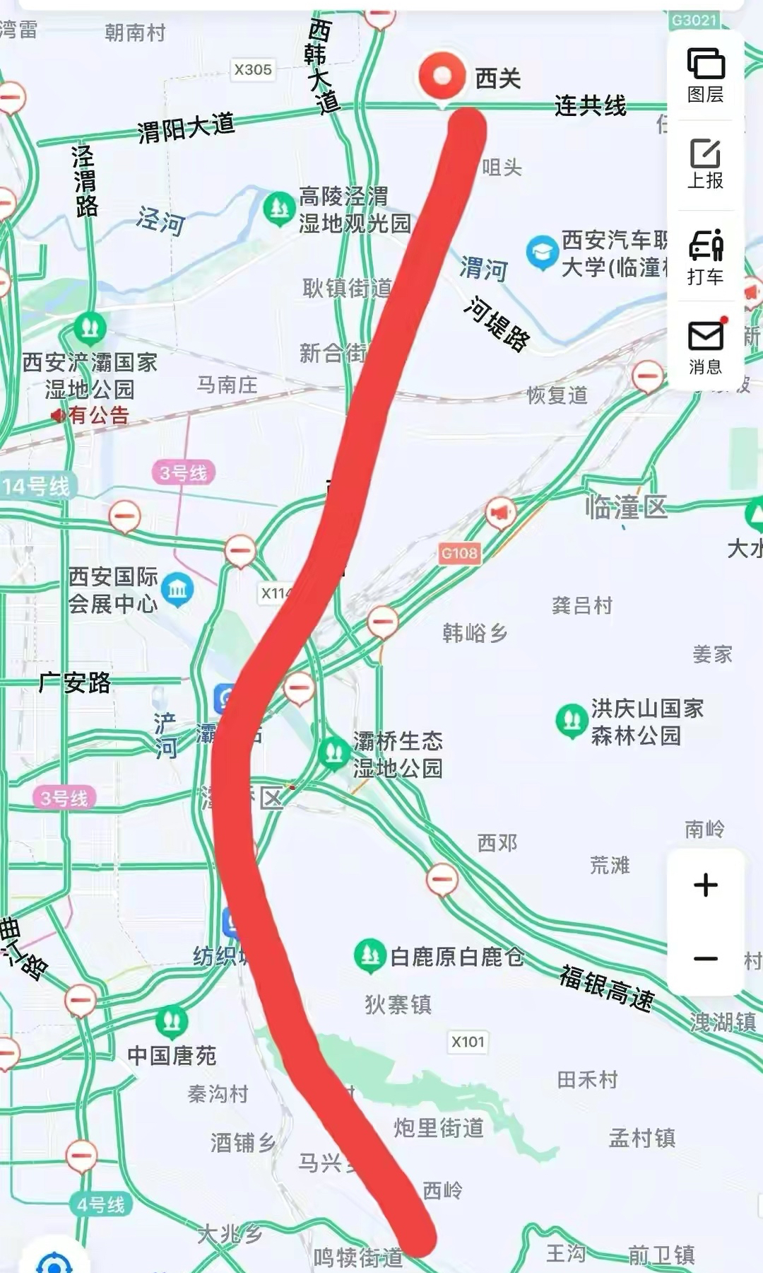 新210国道全程线路详细图片