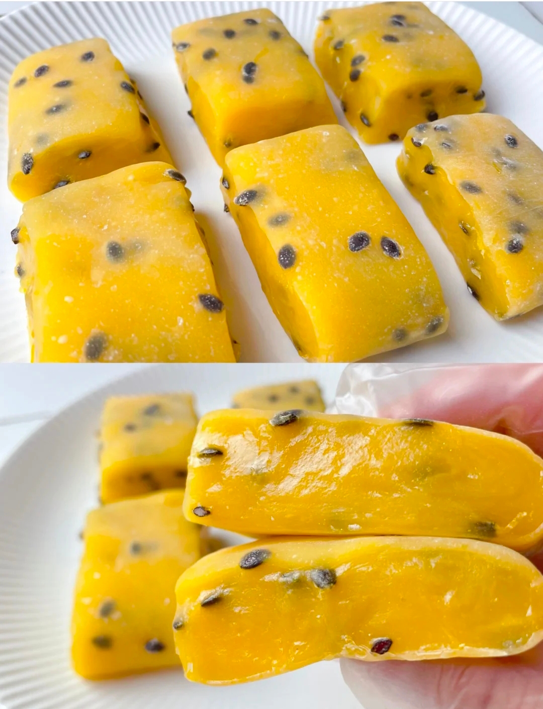 糯叽叽 酸甜好吃 搅一搅就能做百香果麻薯