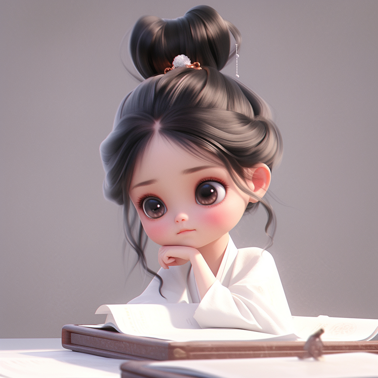 可爱娃娃脸头像#ai绘画# #头像# #q版头像