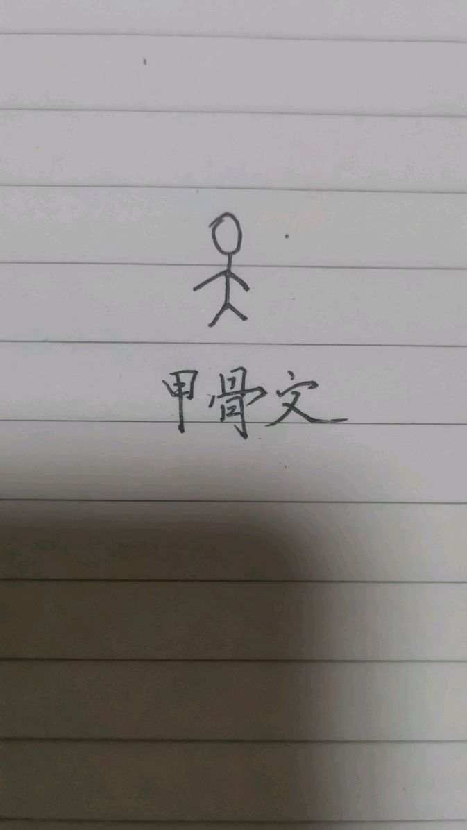 你知道天字的用甲骨文怎么写吗